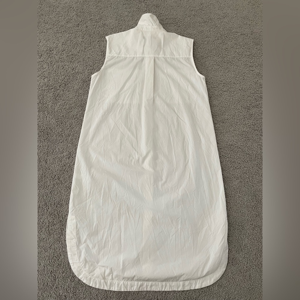 Banana Republic Classic White Collared Midi dress - Picture 2 of 6